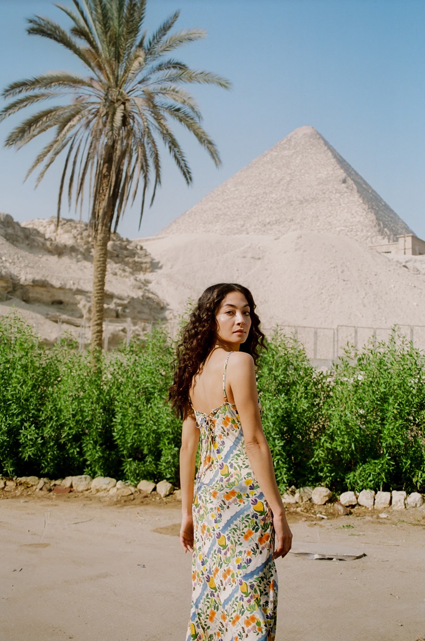 Kinga Csilla | Limone Triangle Slip Dress