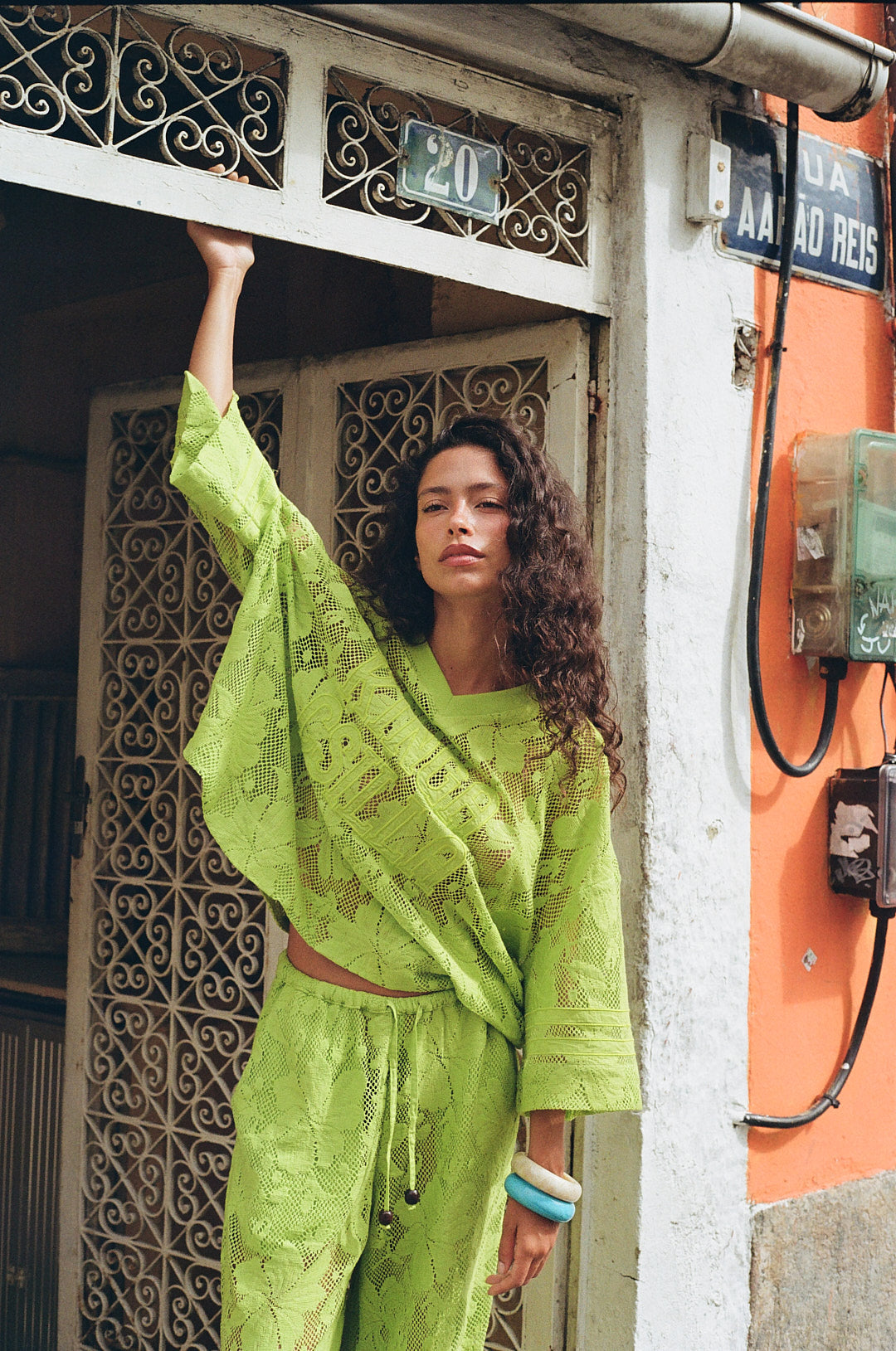 Kinga Csilla | Nova Lace Onyx Tee - Green