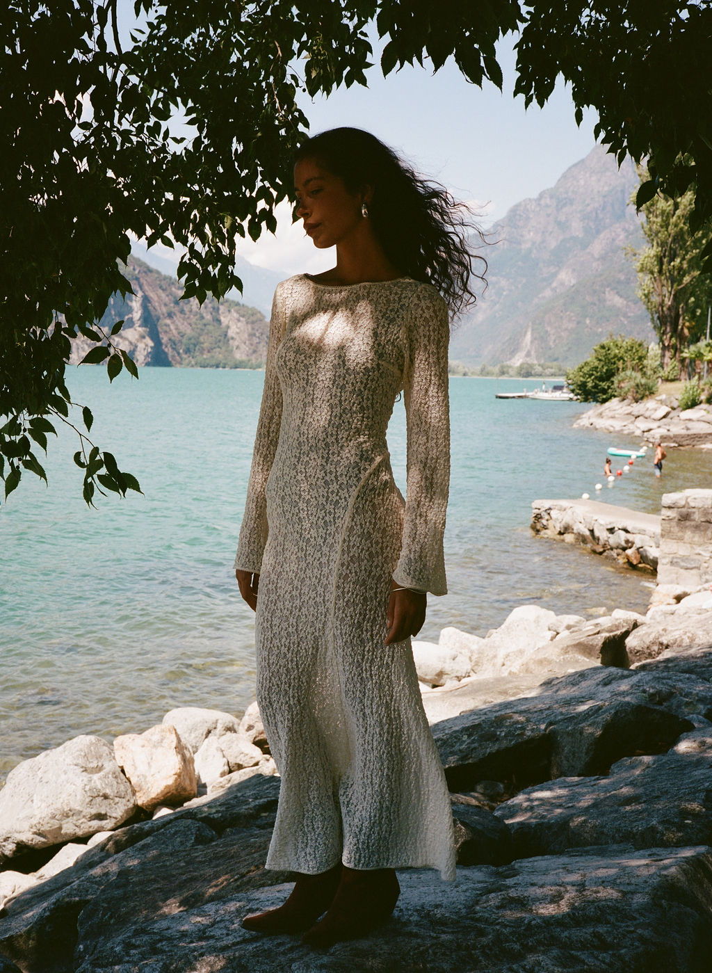 Kinga Csilla | Tarot Lace Cherry Maxi Dress
