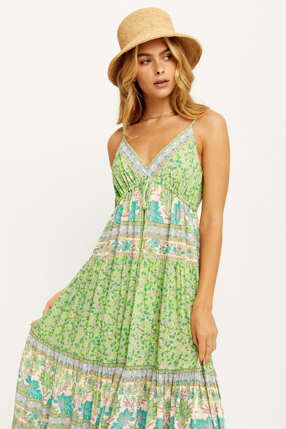 Arnhem | Sacramento Maxi Dress - Apple