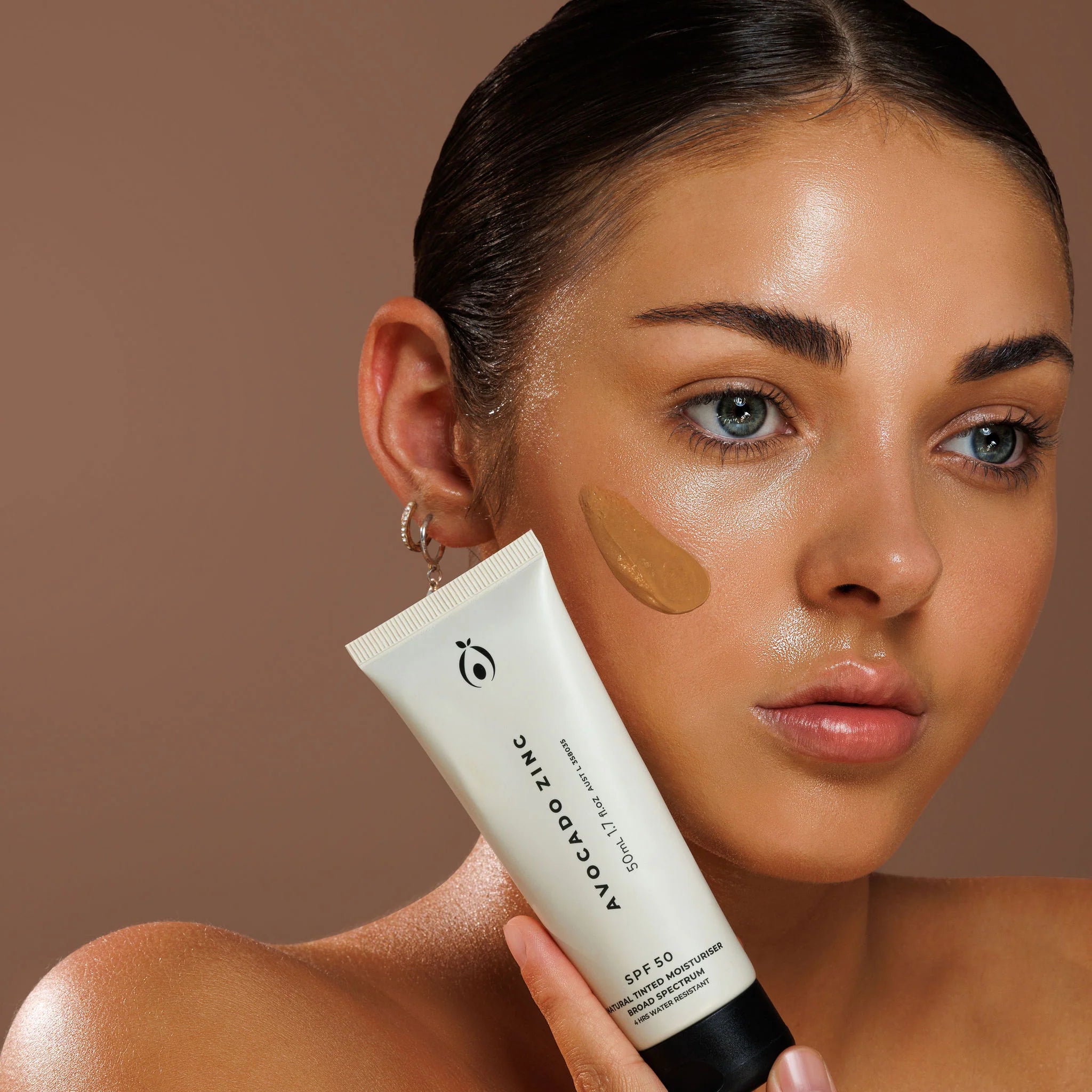 Avocado Zinc | SPF 50 Natural Tinted Moisturiser - Medium/Dark