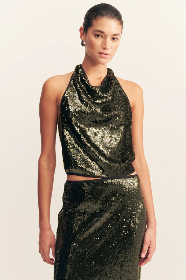 Shona Joy | Olympia Cowl Halter Top