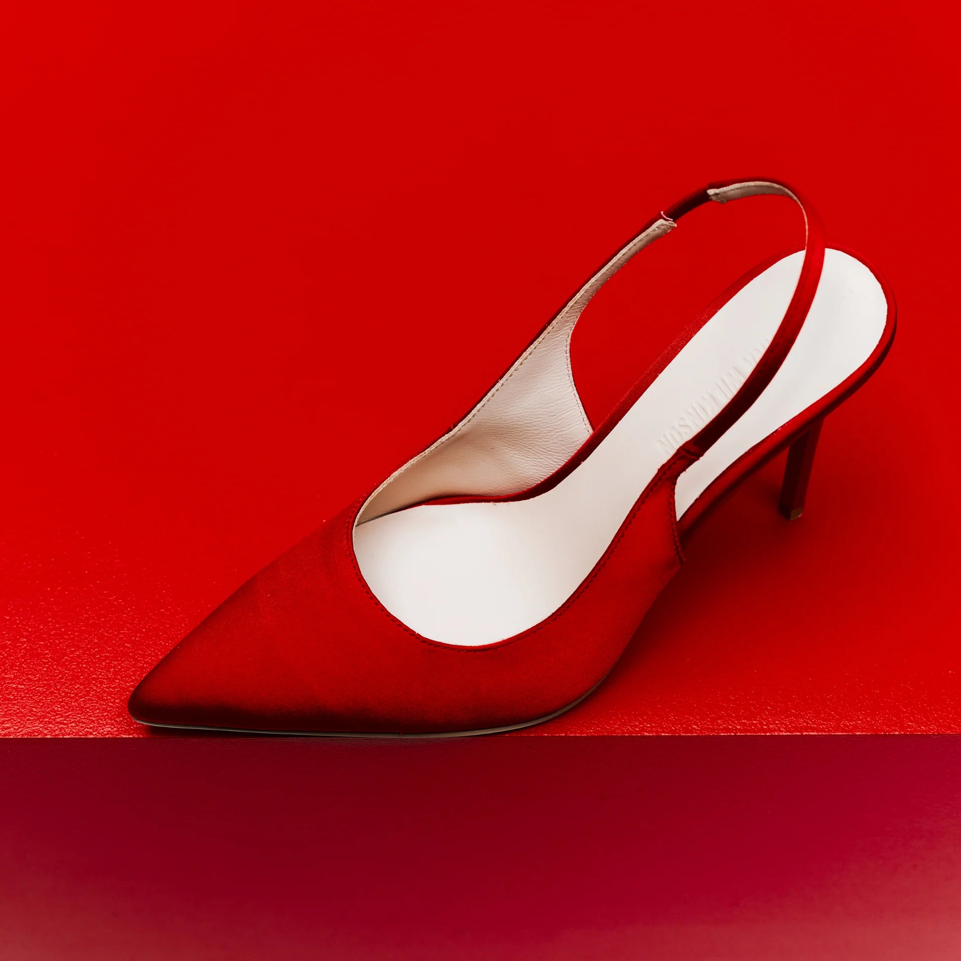 Charlize Pump Red Satin