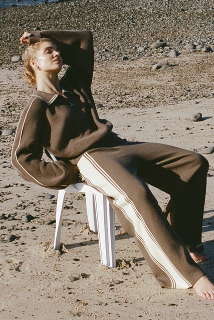 Arcaa Movement | Nella Zip Sweater - Pavement & Butter