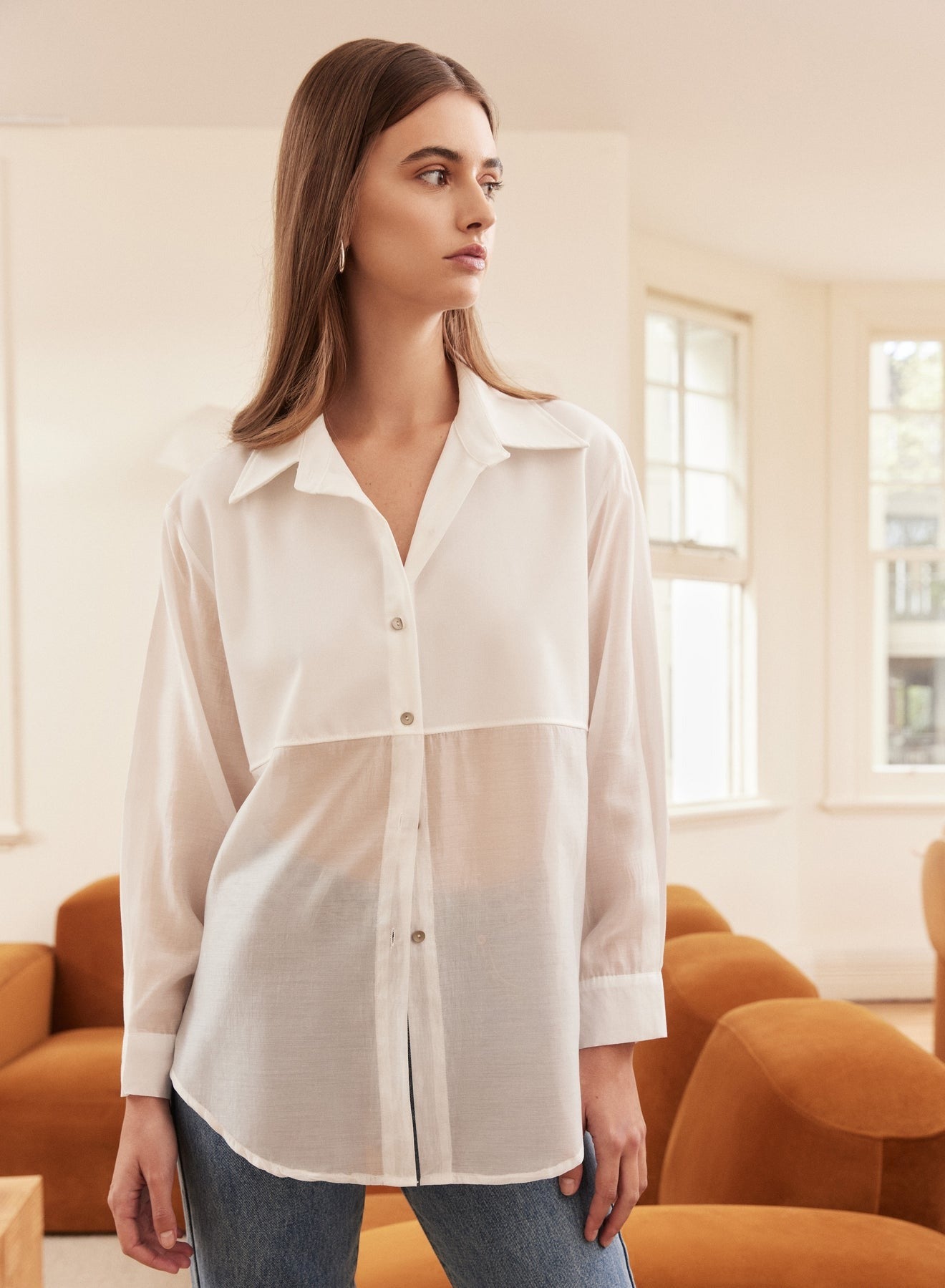 Esmaee | Close to the Edge Shirt - White