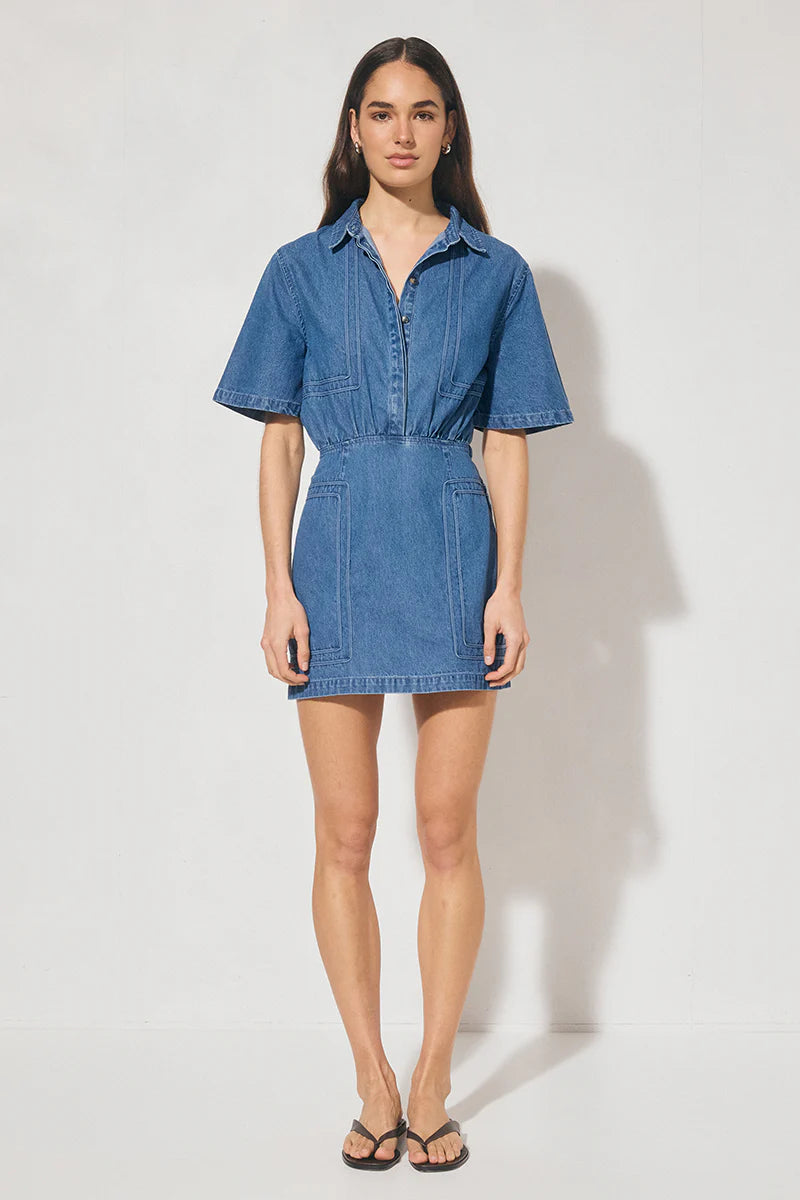 Mon Renn | Indigo Denim Mini Dress
