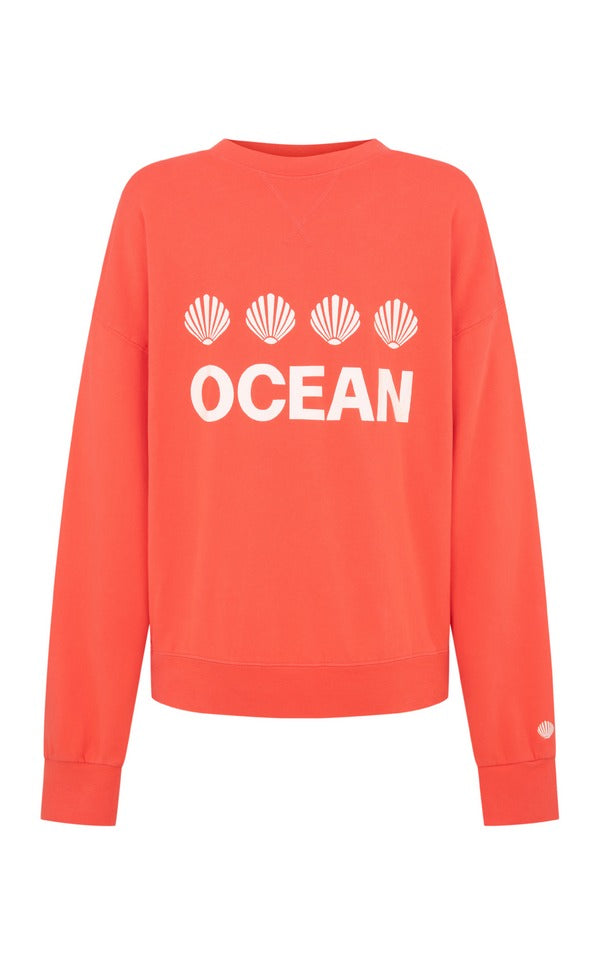 Araminta James | Ocean Sweatshirt Coral