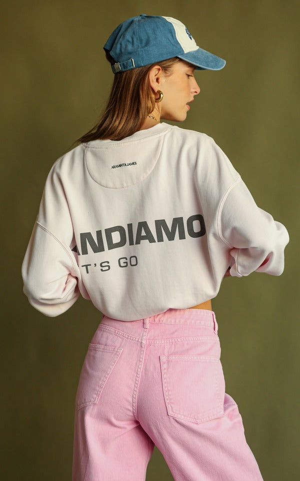Araminta James | Andiamo Sweatshirt - Dusty Rose