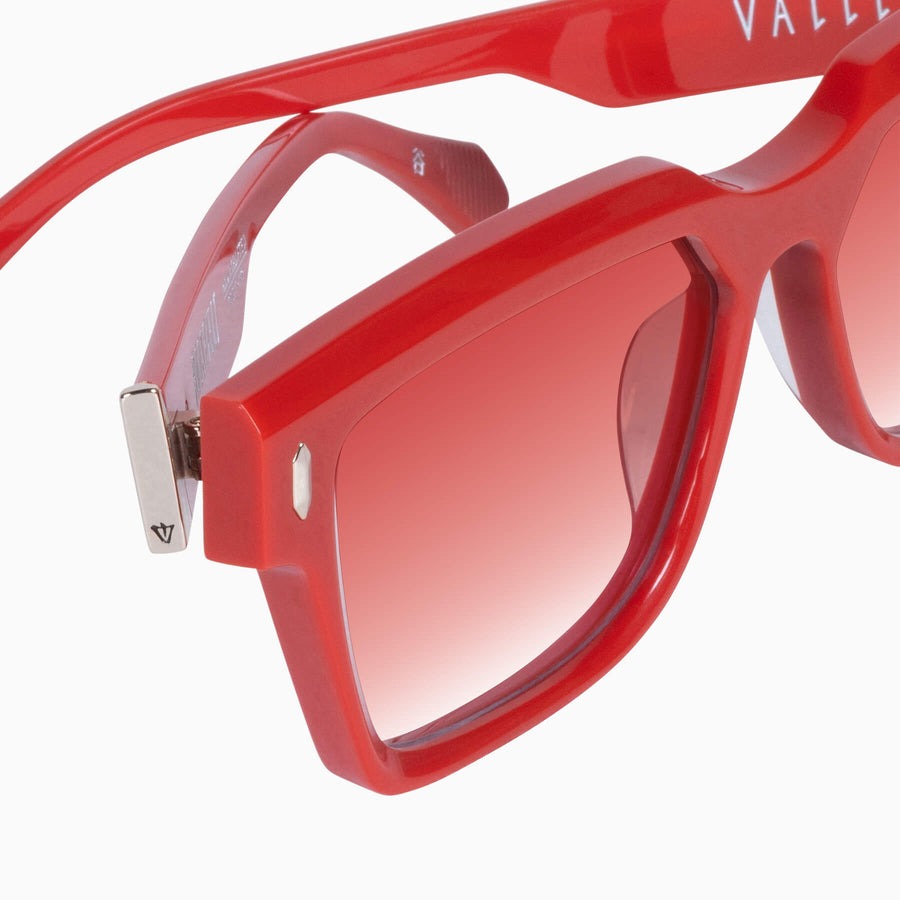 Valley | Roosevelt - Red w. Gold Metal / Red Gradient Lens