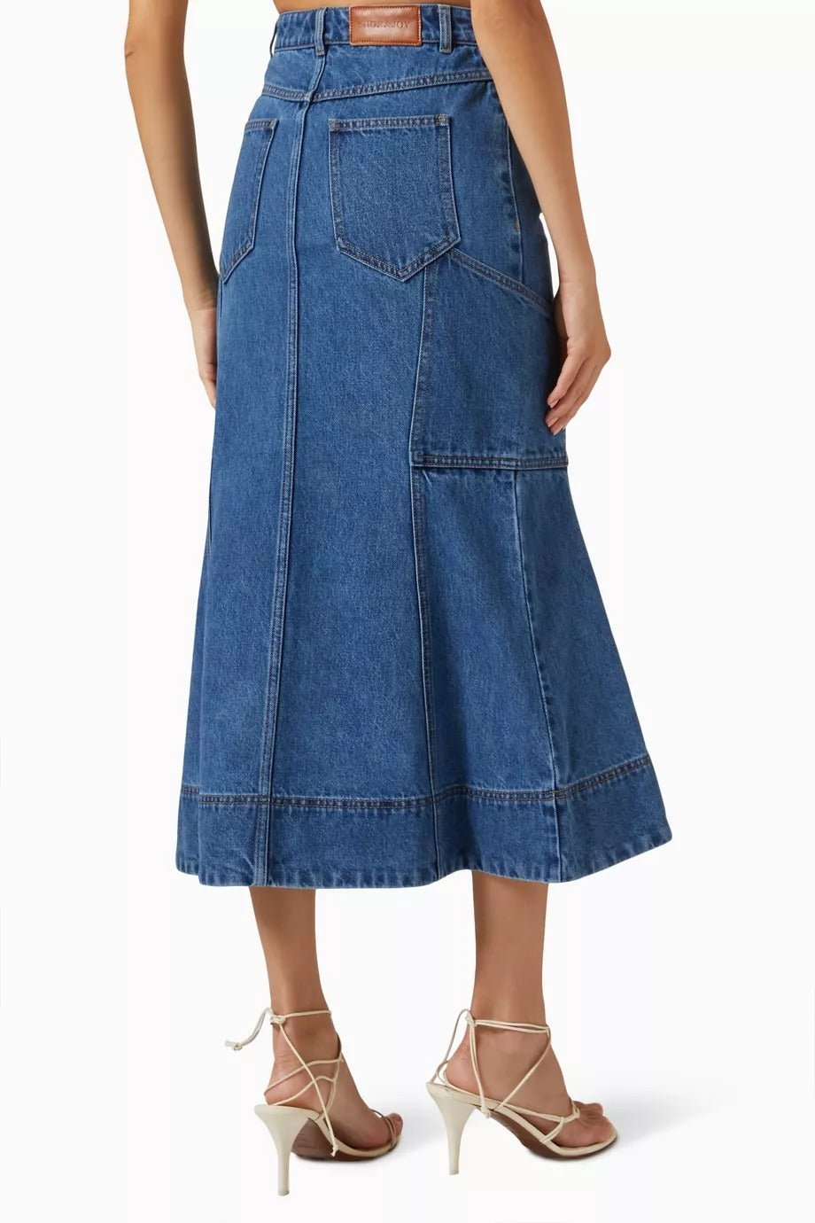 Shona Joy | Tovere Flared Panelled Midi Skirt