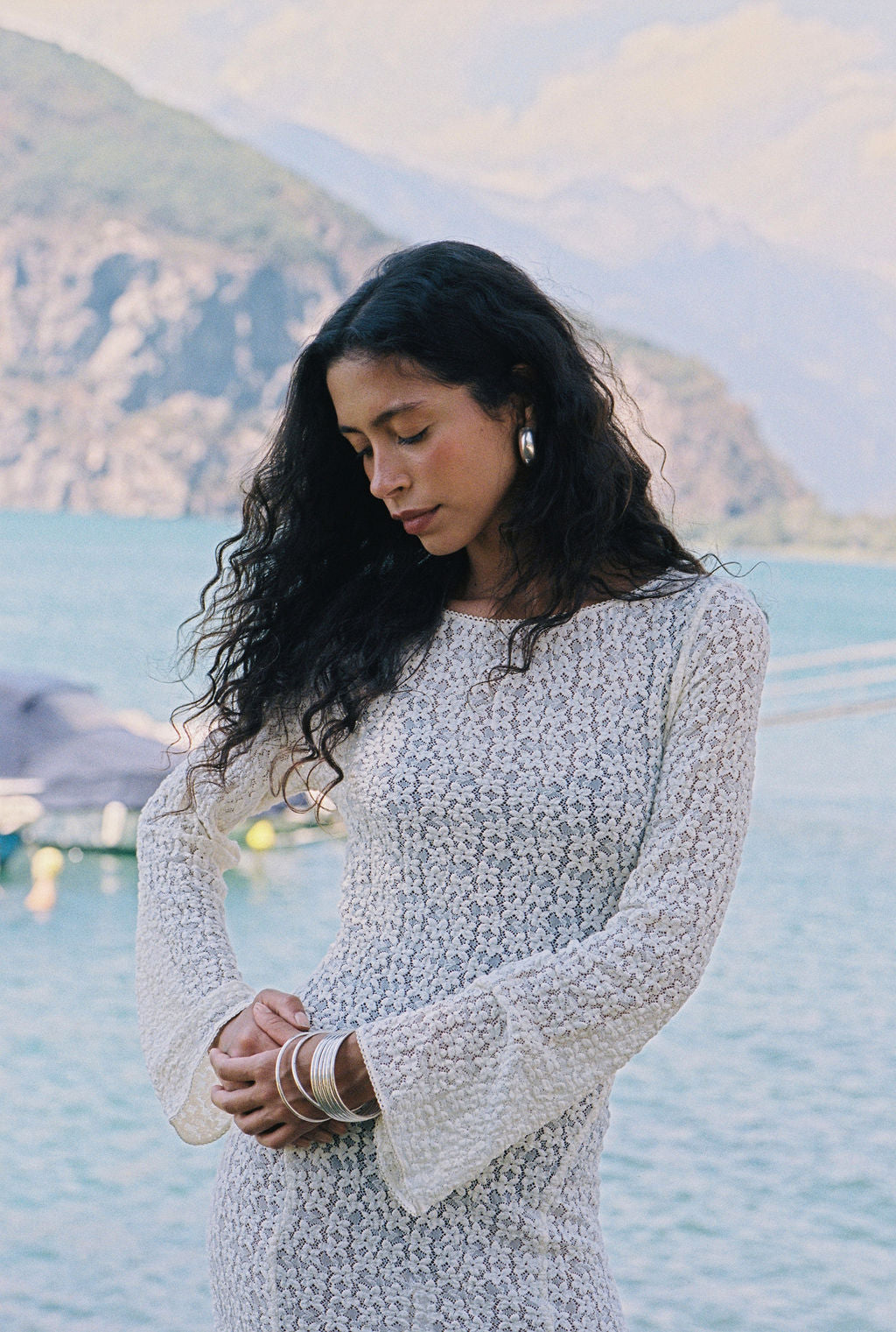 Kinga Csilla | Tarot Lace Cherry Maxi Dress