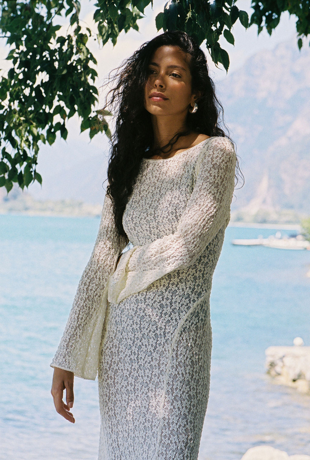 Kinga Csilla | Tarot Lace Cherry Maxi Dress
