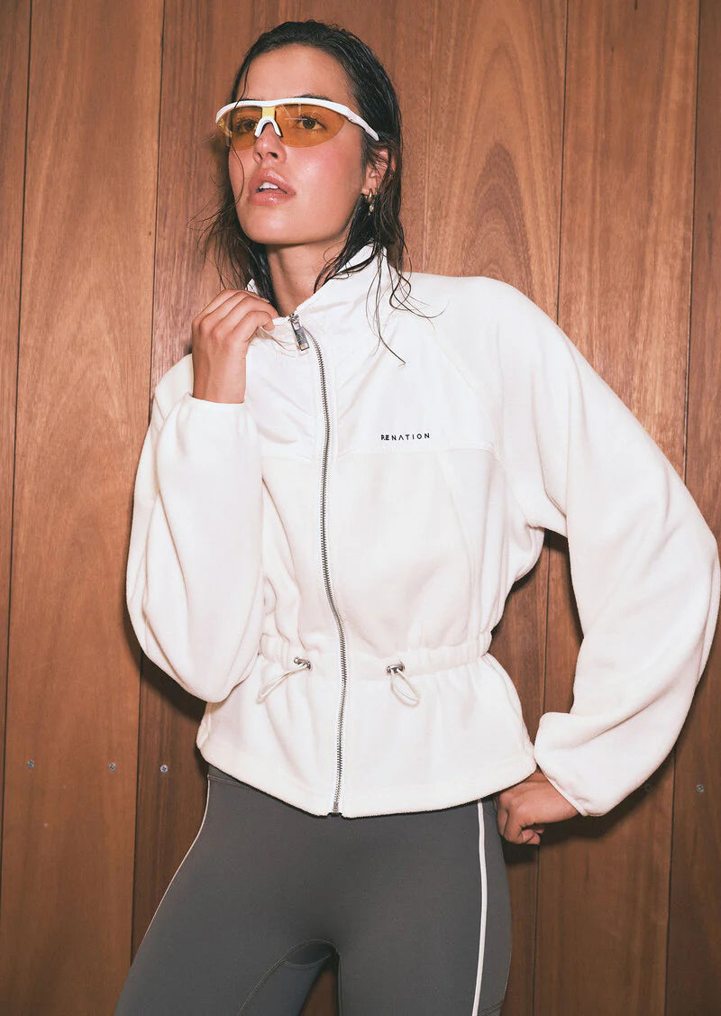 PE Nation | Form Jacket - Whisper White