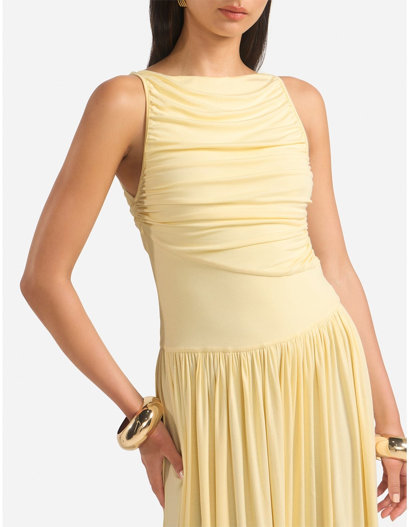 Runaway The Label | Nalla Maxi Dress - Lemon