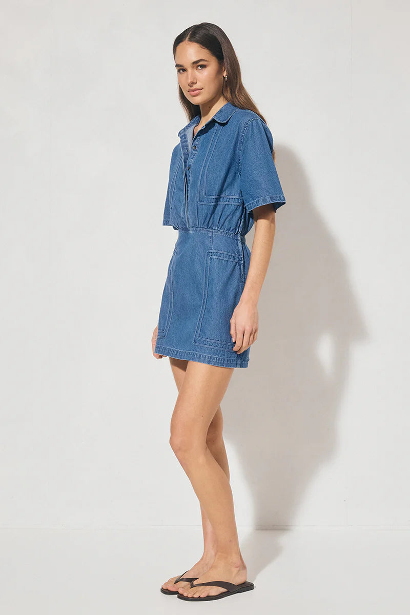 Mon Renn | Indigo Denim Mini Dress
