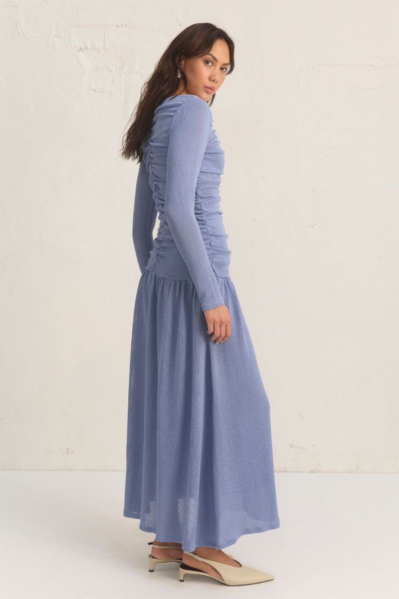 Mon Renn | Regenerated Dress - Slate Blue