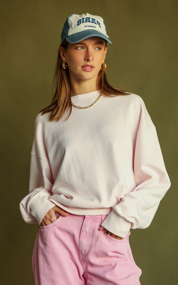 Araminta James | Andiamo Sweatshirt - Dusty Rose