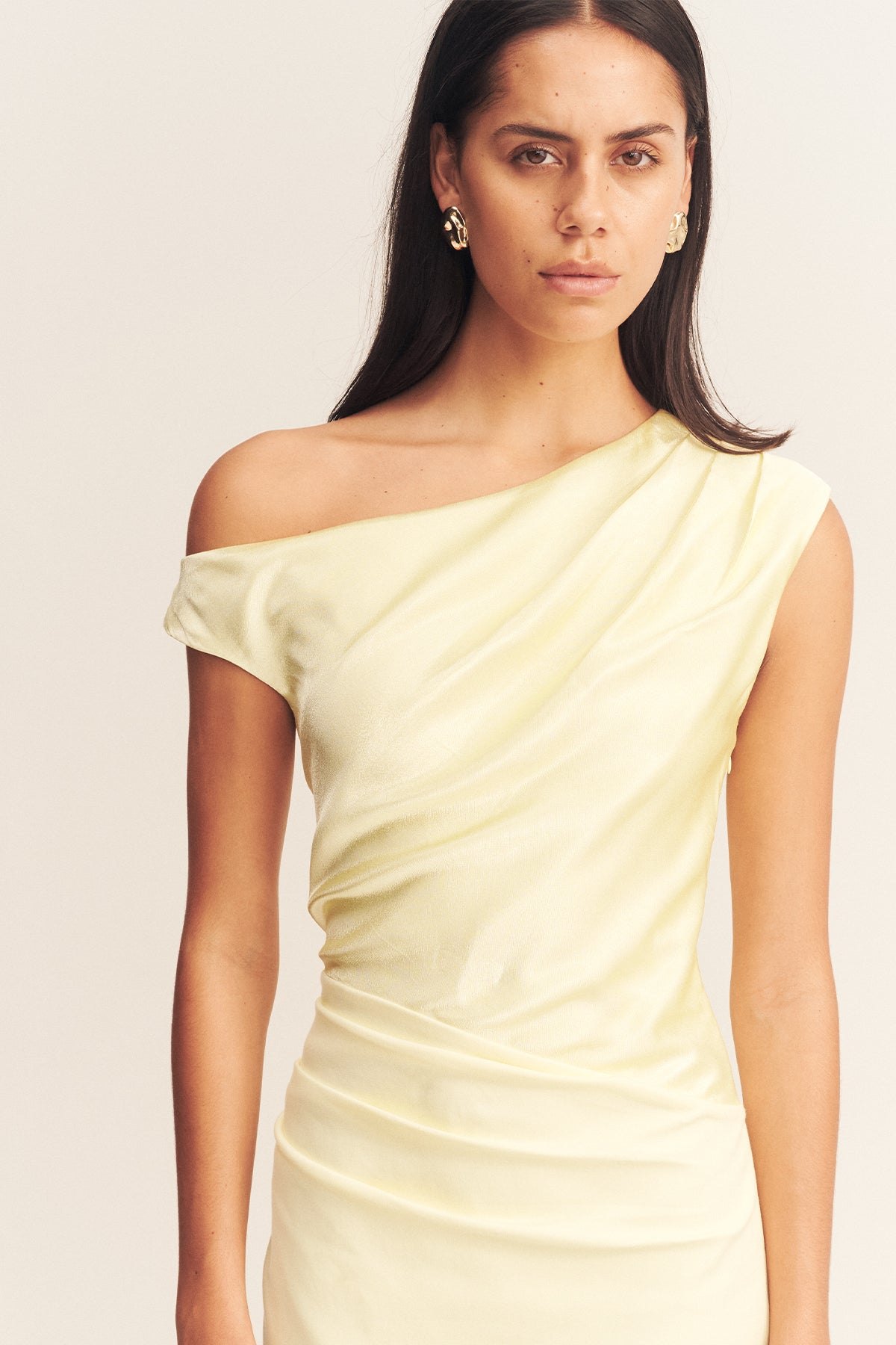 Shona Joy | Dillon Contrast Draped Maxi Dress