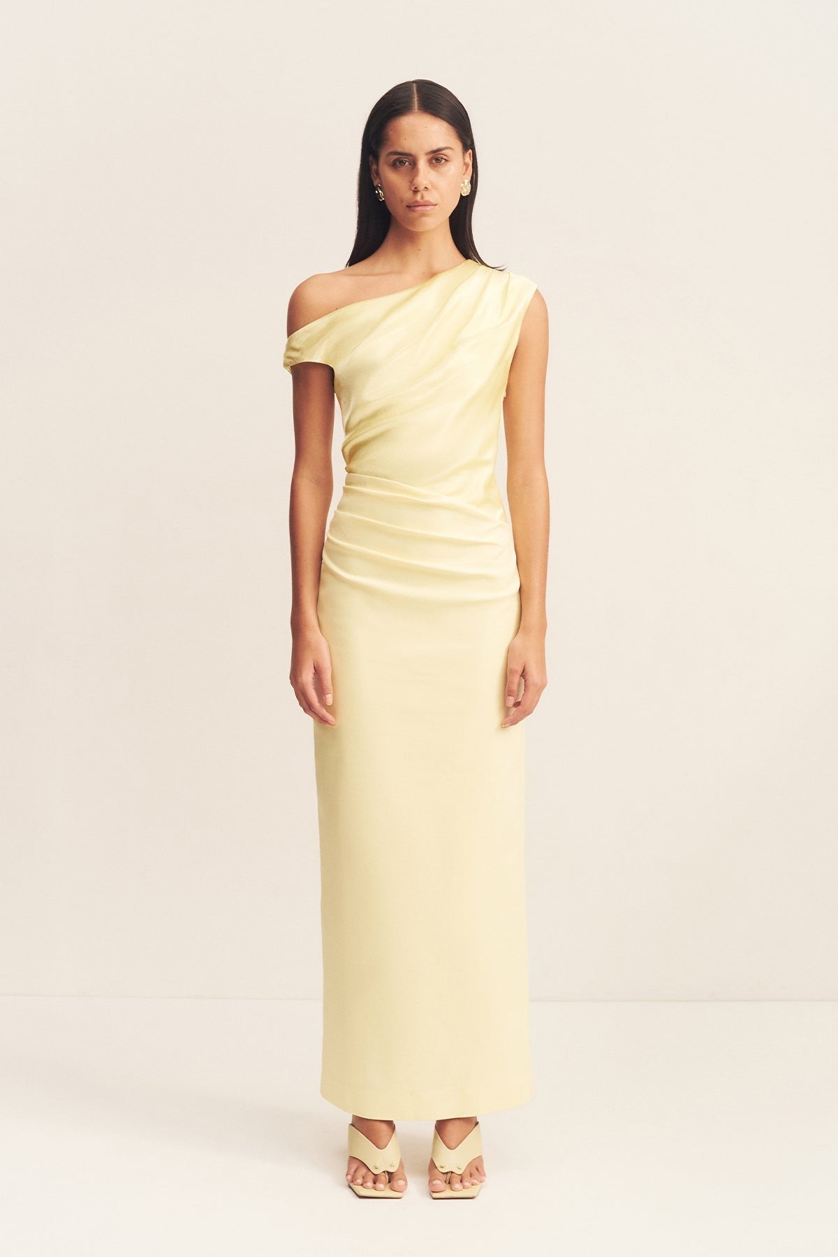 Shona Joy | Dillon Contrast Draped Maxi Dress