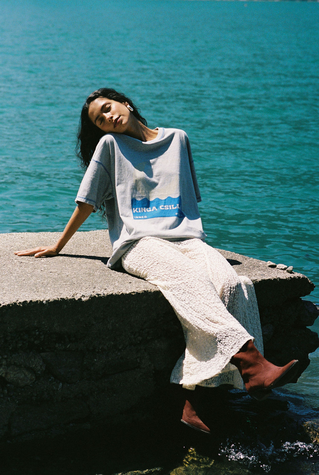 Kinga Csilla | Tarot Lace Mother Maxi Skirt