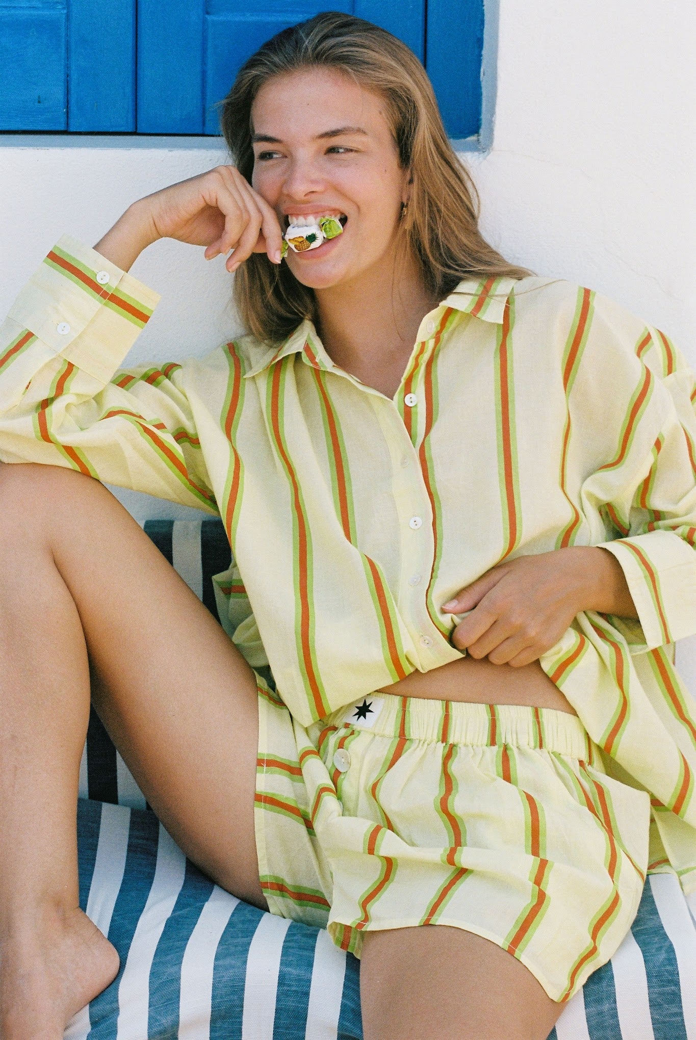 Ciao Ciao Vacation | Sandy Stripe Vines Shirt | Australia