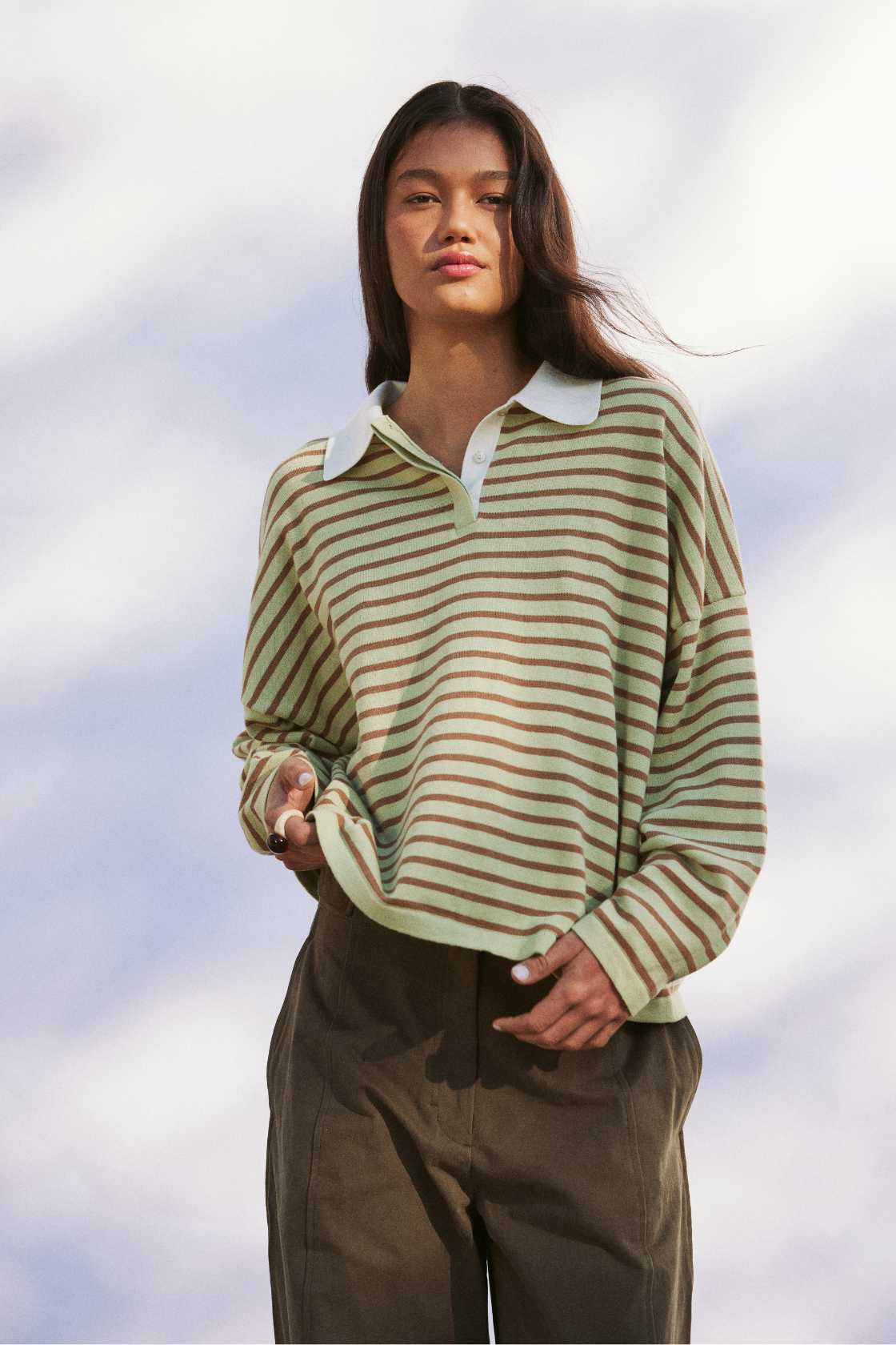 Arcaa Movement | Rayne Knit Jersey - Celery & Pecan