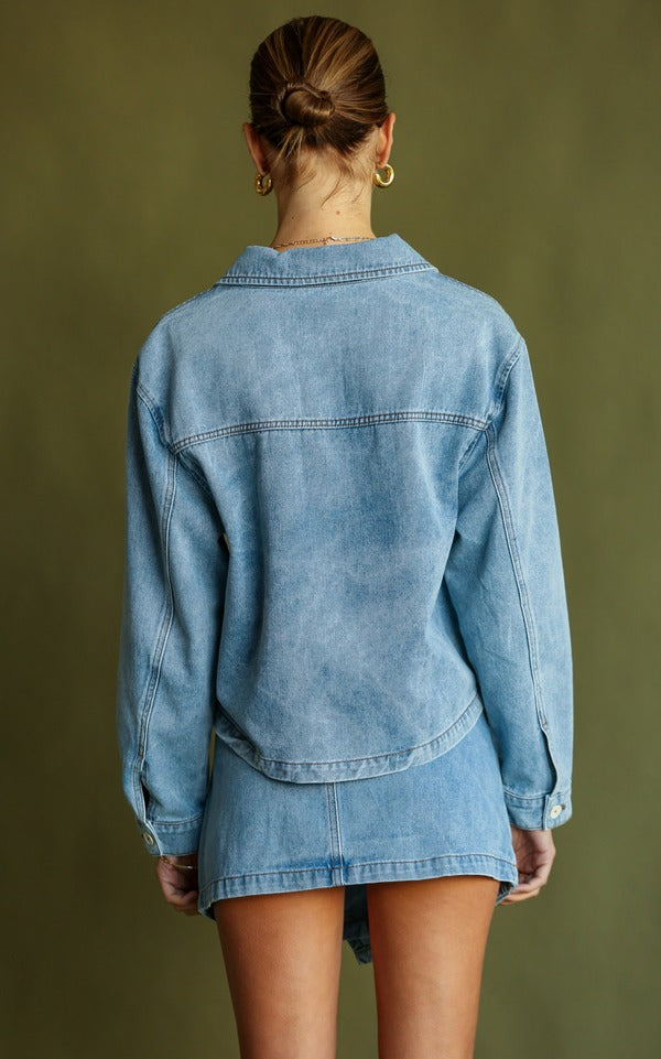 Araminta James | Dee Denim Shirt Denim Blue