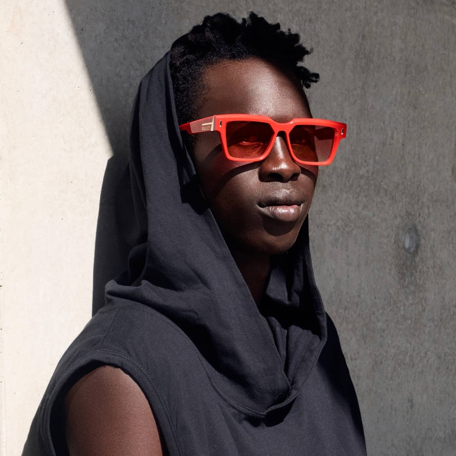 Valley | Roosevelt - Red w. Gold Metal / Red Gradient Lens