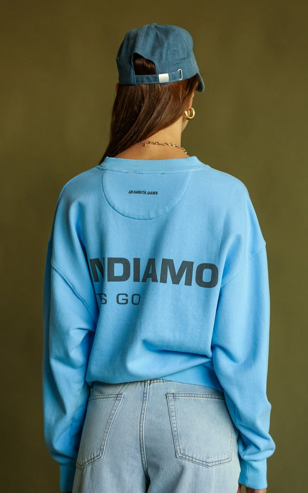 Araminta James | Andiamo Sweatshirt - Periwinkle