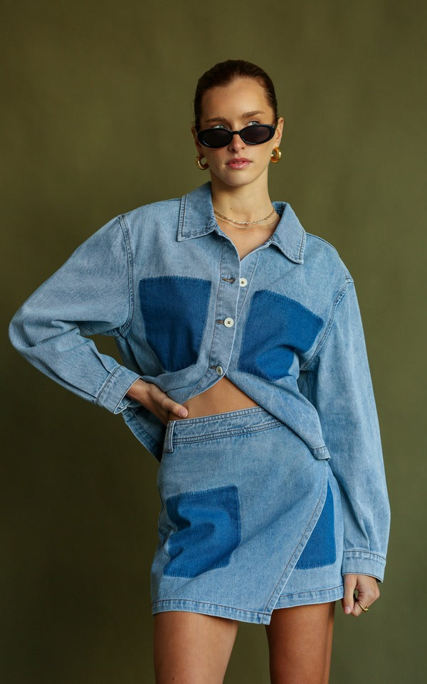 Araminta James | Dee Denim Shirt Denim Blue