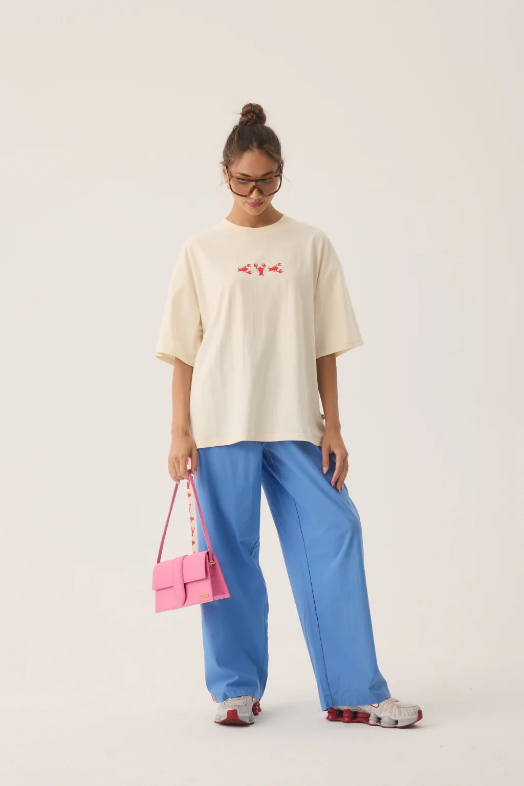 Araminta James | Lobster Oversized Tee Natural