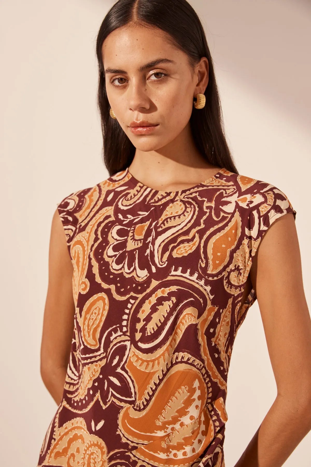 Shona Joy | Zahra Silk Side Split Maxi Dress