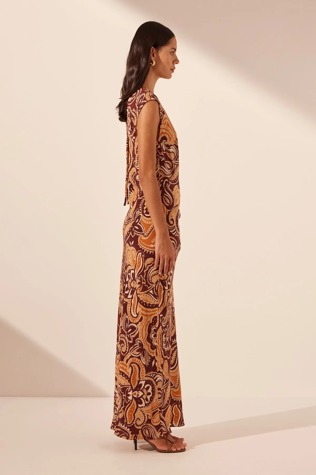 Shona Joy | Zahra Silk Side Split Maxi Dress
