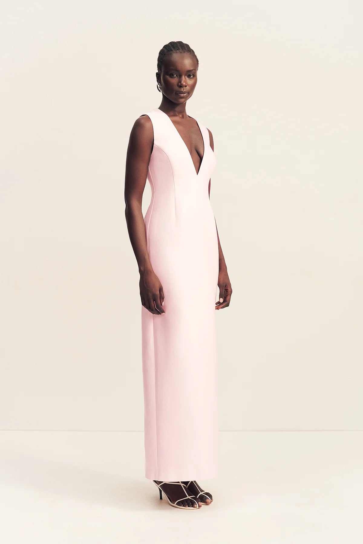 Shona Joy | Otis Plunged Fitted Maxi Dress