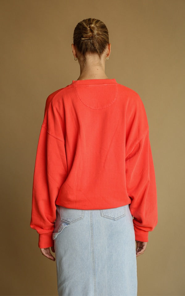 Araminta James | Ocean Sweatshirt Coral