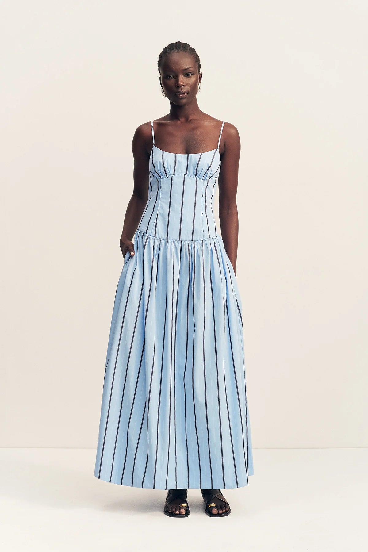 Shona Joy | Saxon Panelled Bustier Maxi Dress