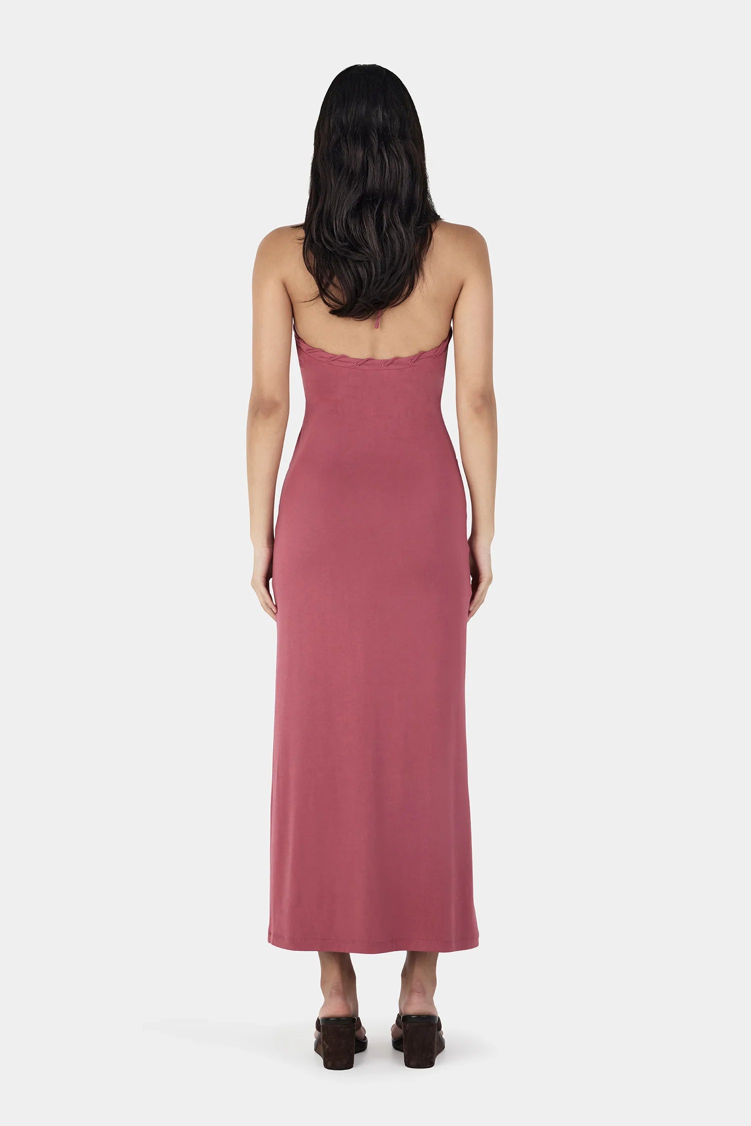 Ownley | Aaliyah Midi Dress - Deep Rose