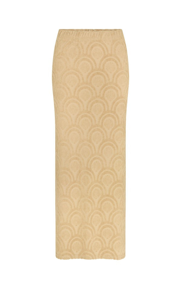 Araminta James | Marrakesh Tile Terry Skirt - Macadamia