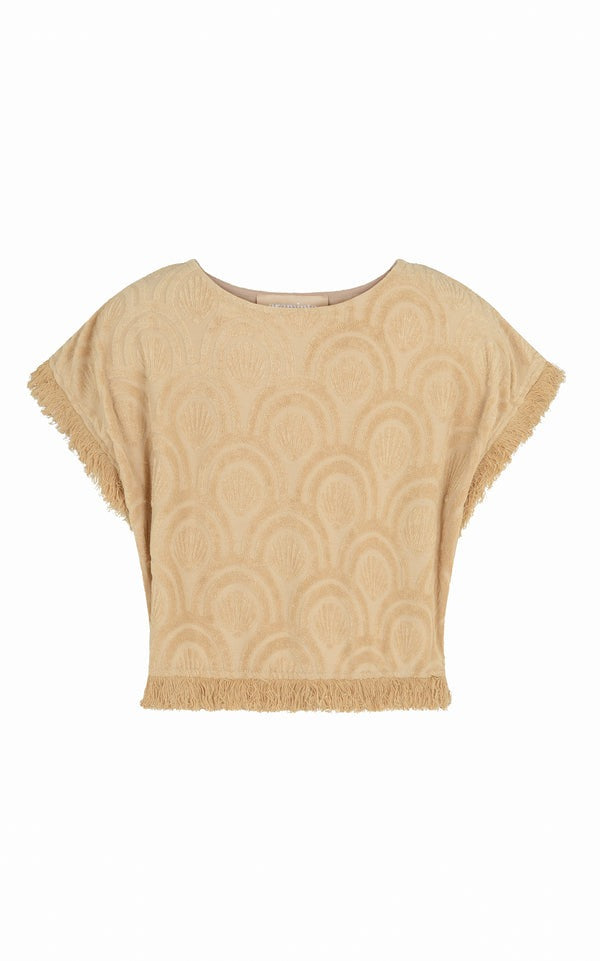 Araminta James | Marrakesh Tile Terry Top - Macadamia