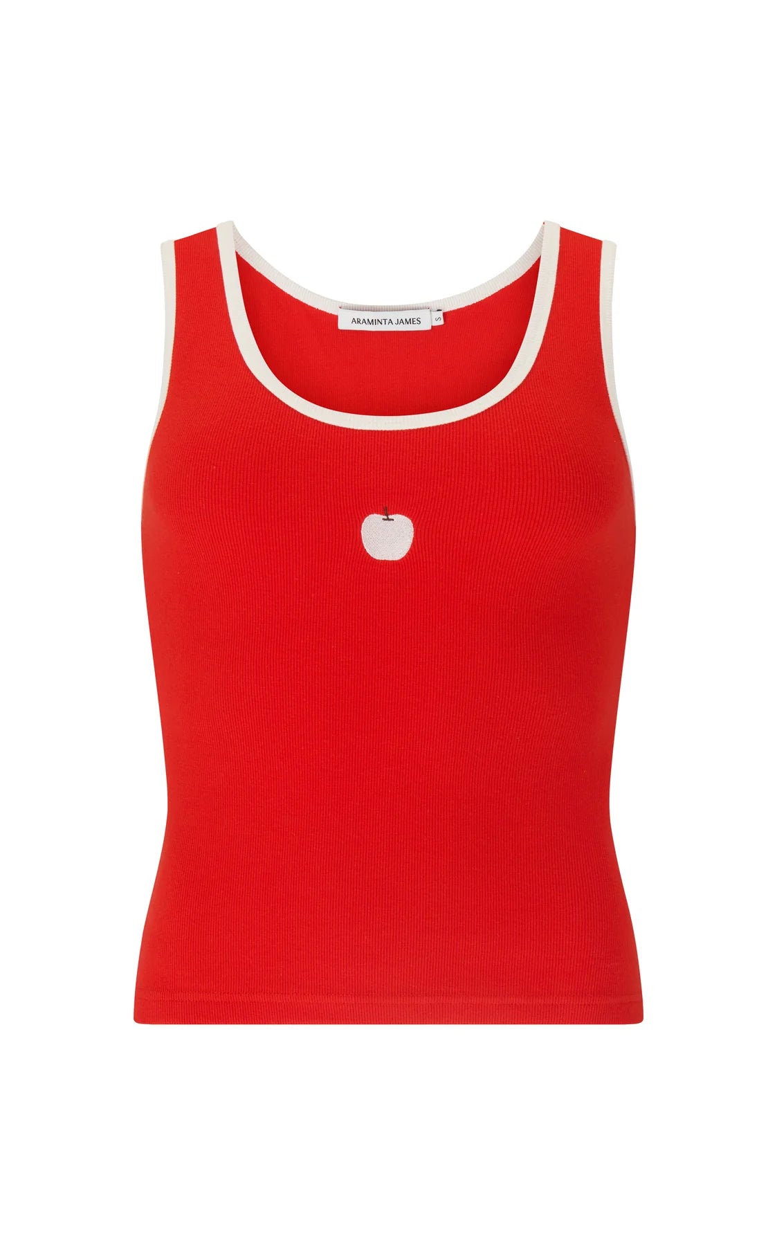 Araminta James | Manzana Rib Tank Apple Red
