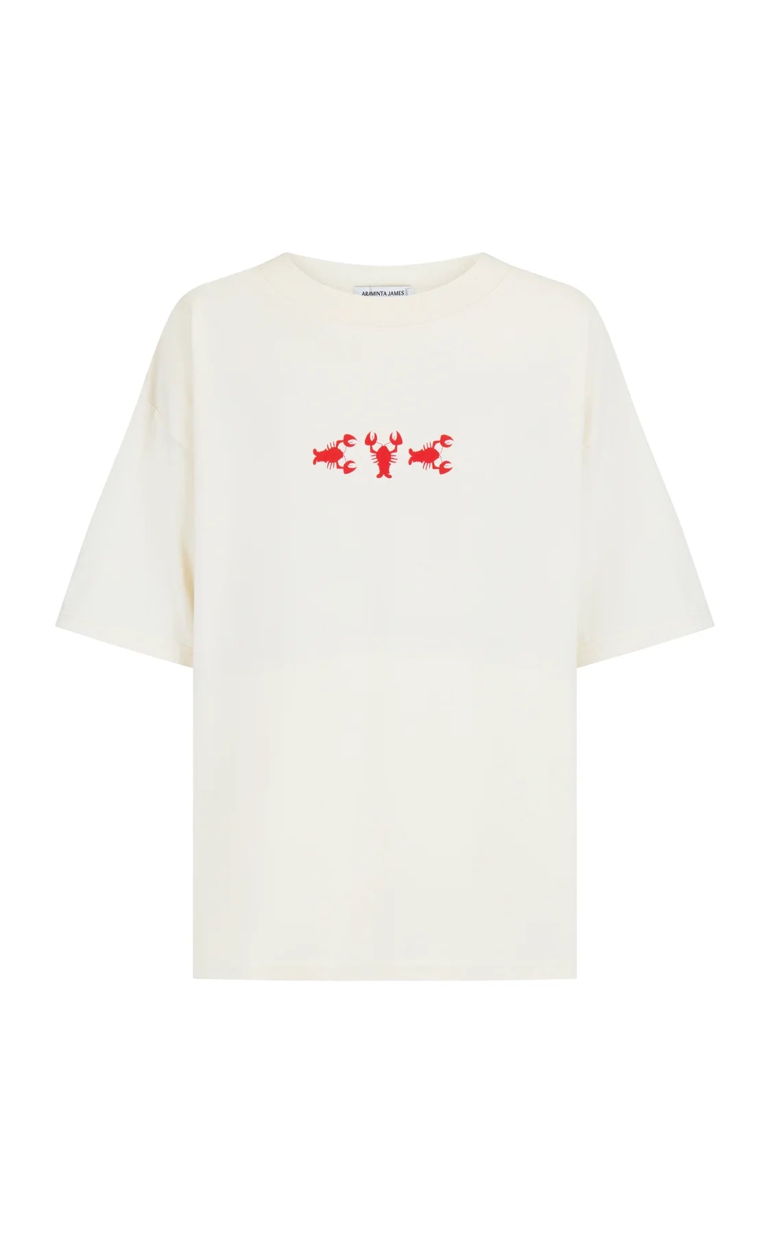 Araminta James | Lobster Oversized Tee Natural