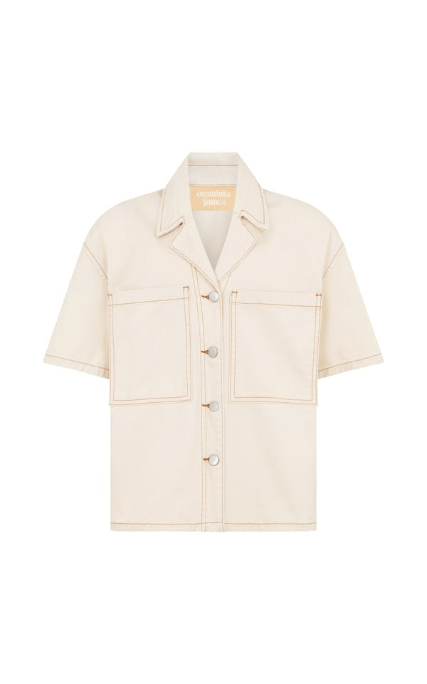 Araminta James | Good Days Drill Shirt Vanilla
