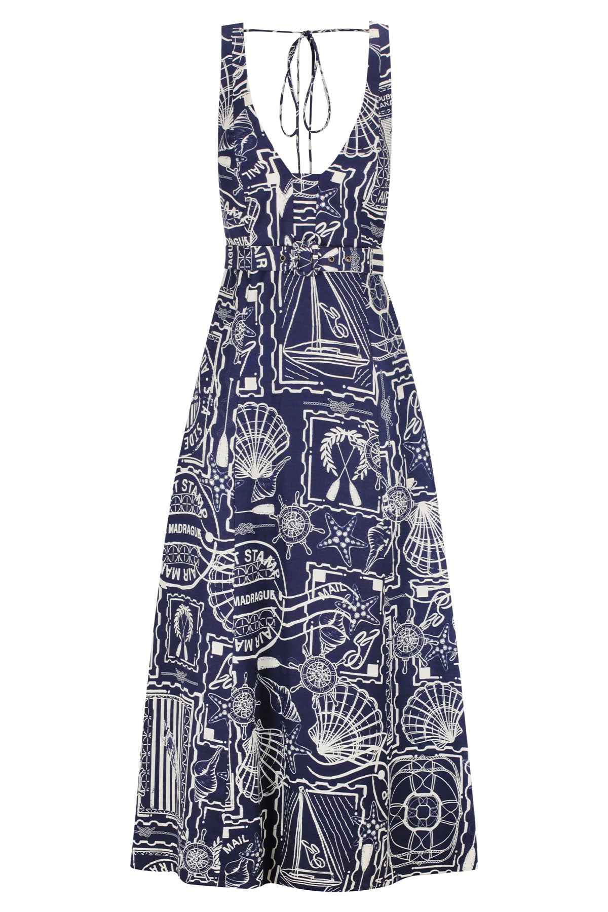 Shona Joy | Amelie Plunged Panelled Midi Dress