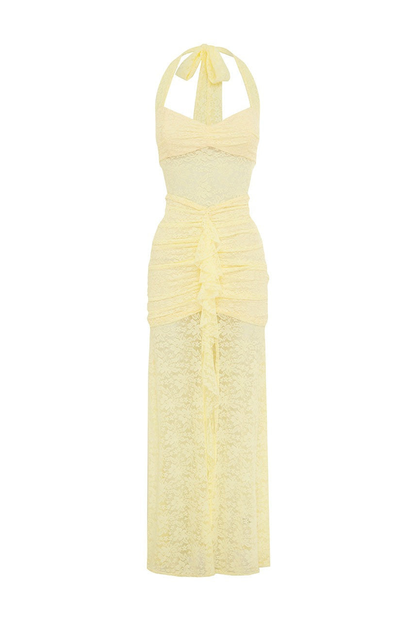 Runaway The Label | Annika Maxi Dress - Lemon