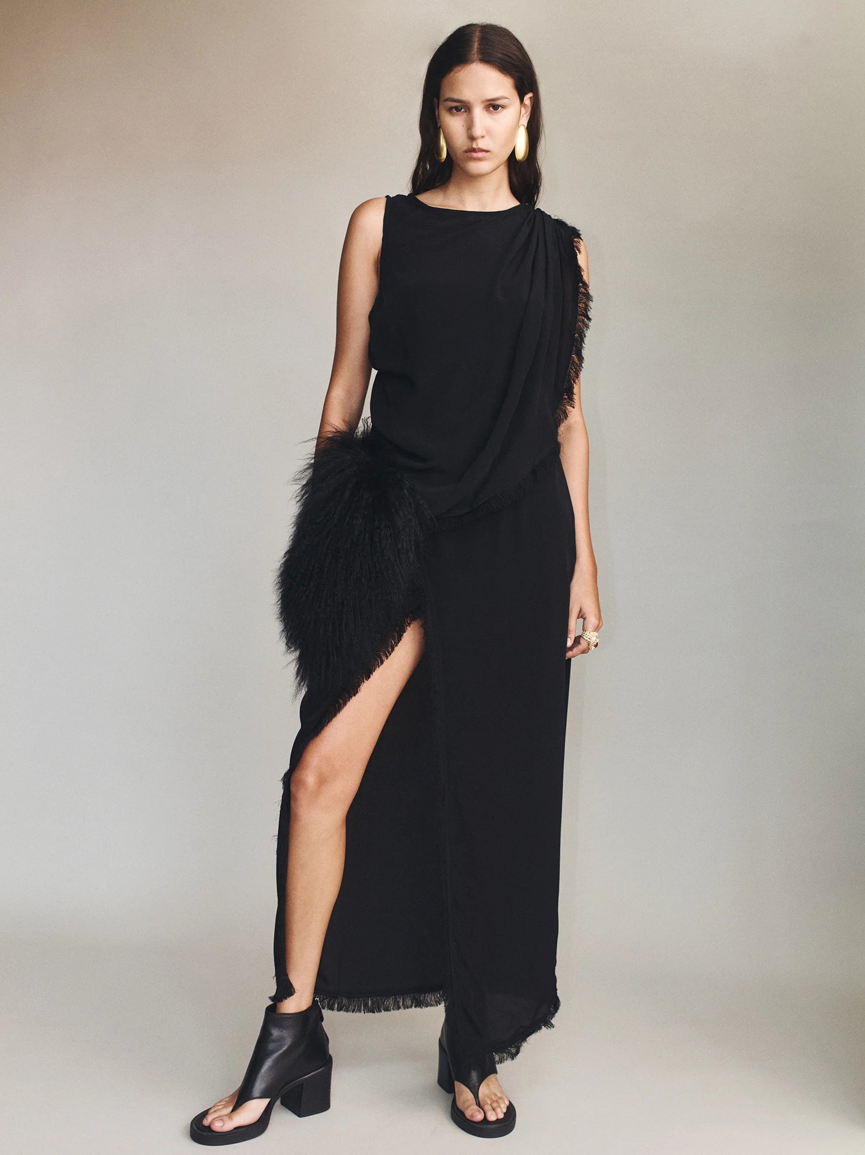 Hansen & Gretel | Arcadia Midi Dress - Black