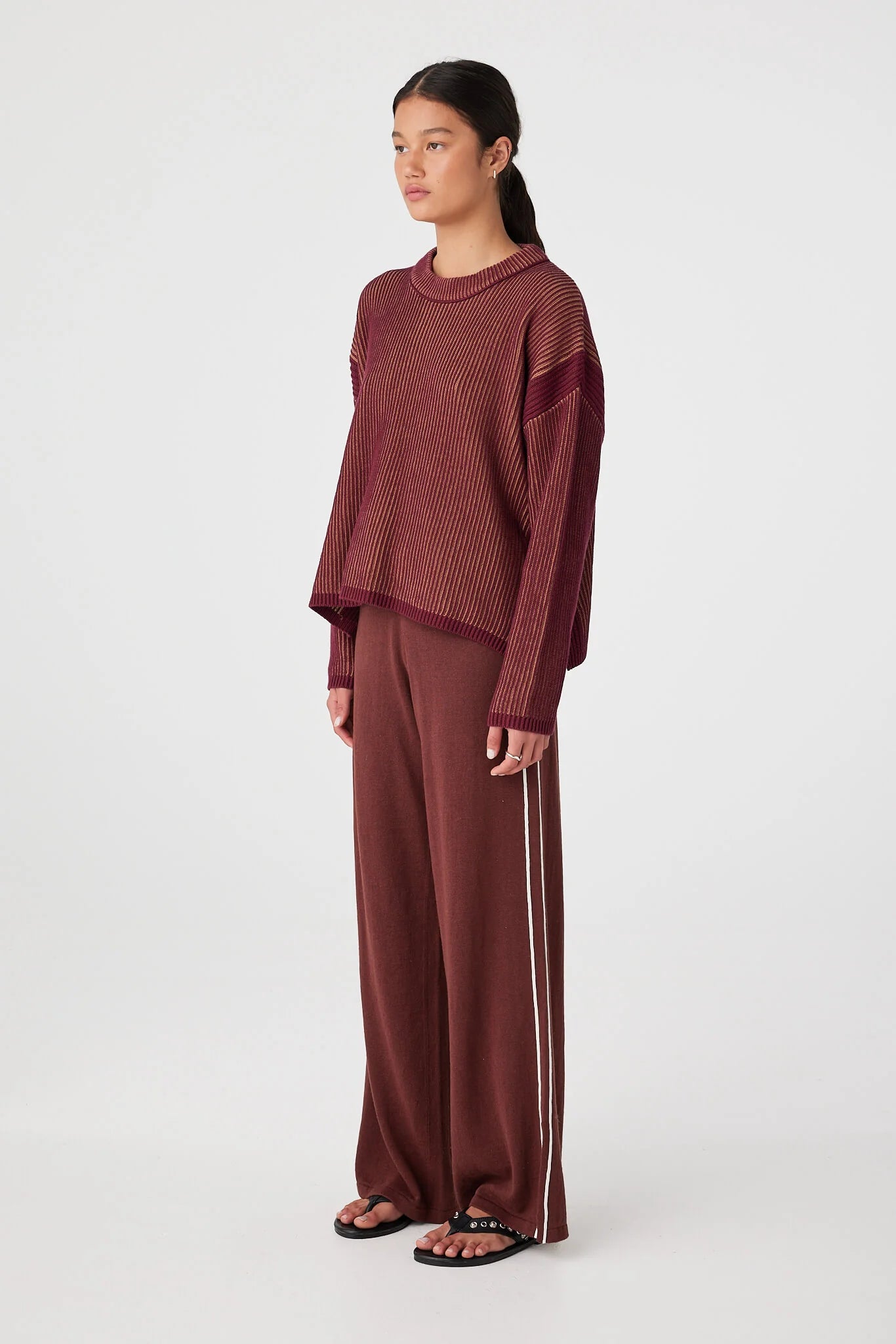Arcaa Movement | Josie Sweater - Merlot & Pecan