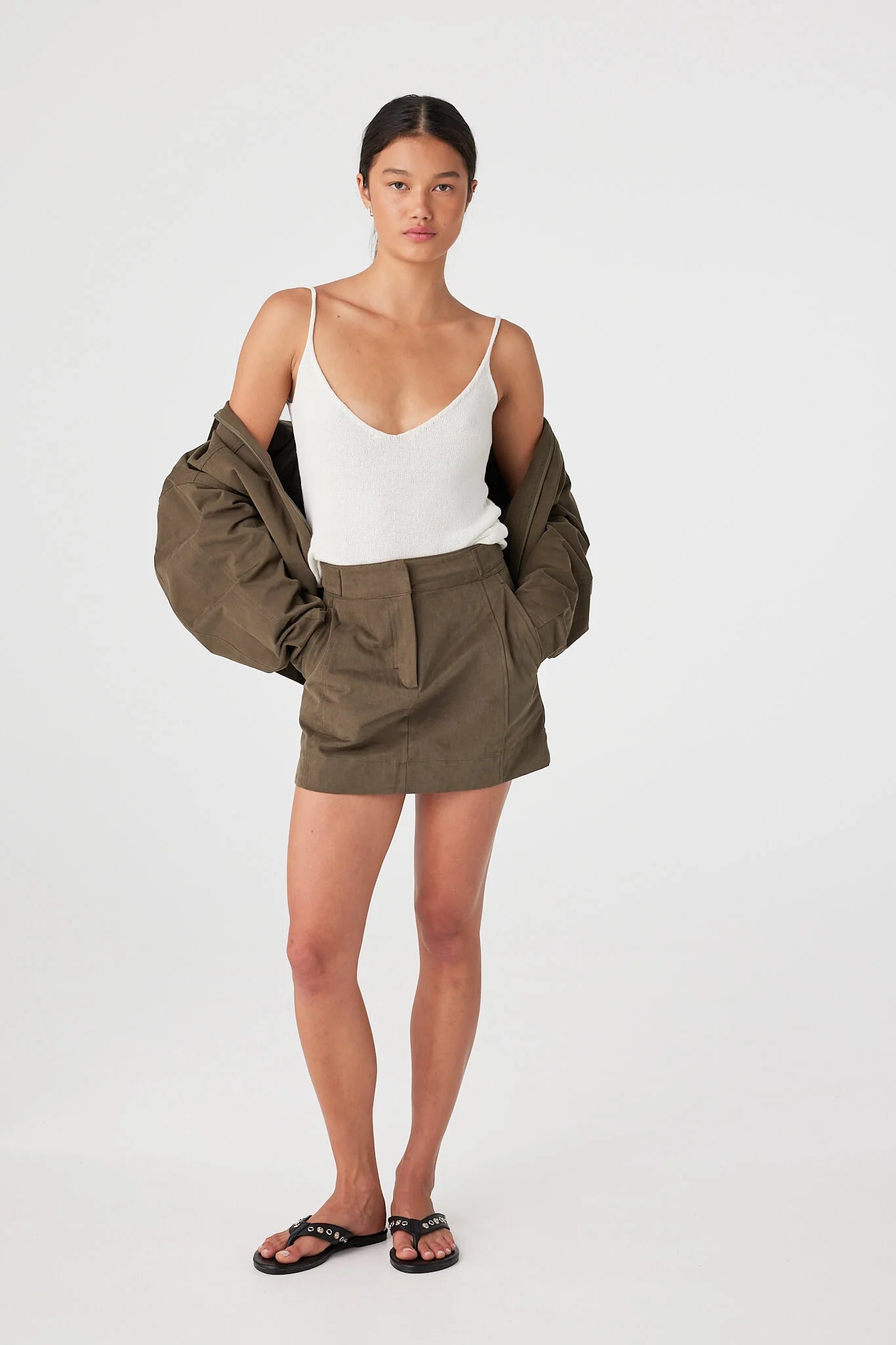 Arcaa Movement | Eames Mini Skirt - Khaki