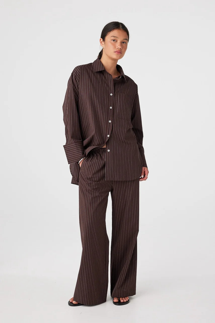 Arcaa Movement | Rae Pants - Espresso Stripe