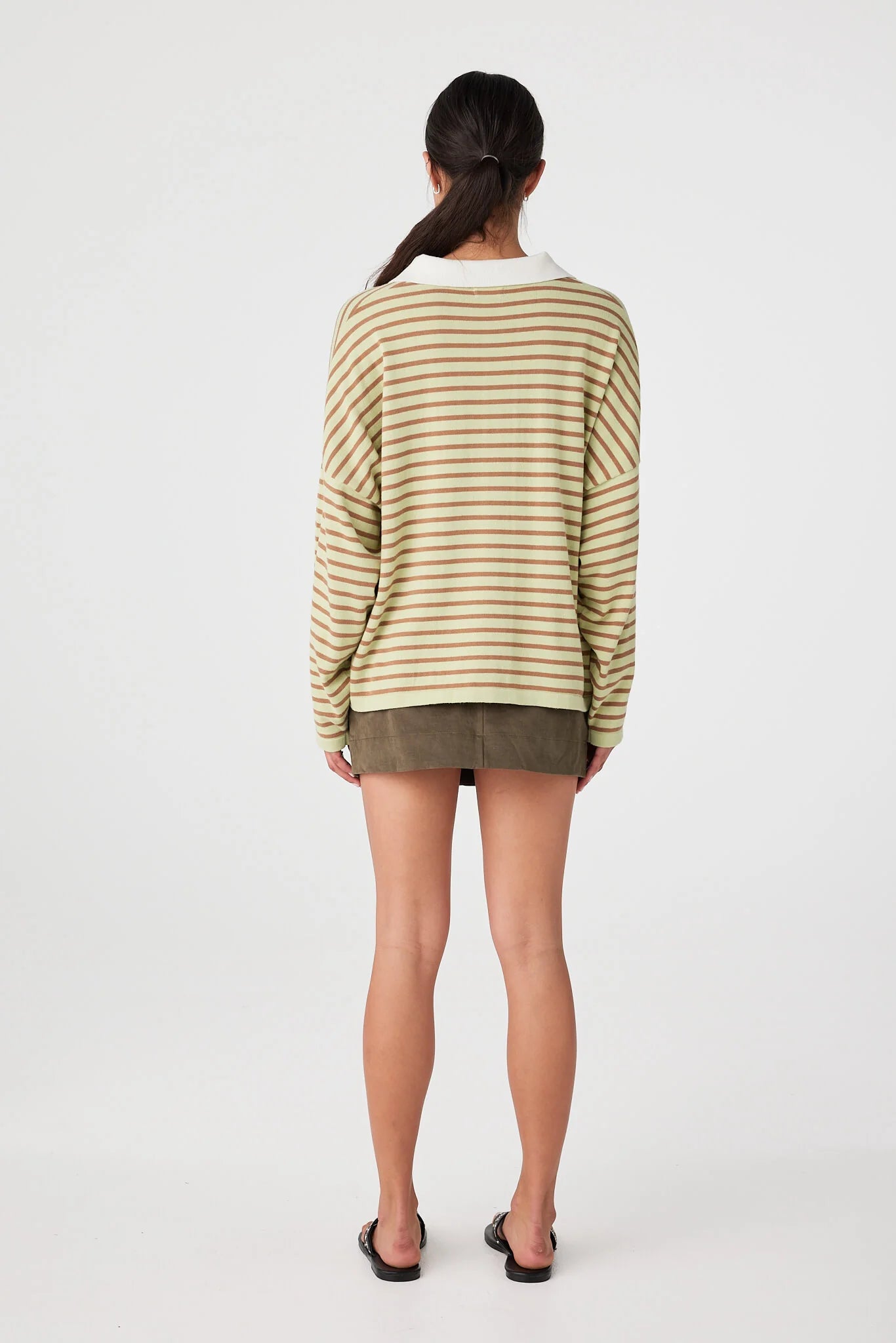 Arcaa Movement | Rayne Knit Jersey - Celery & Pecan
