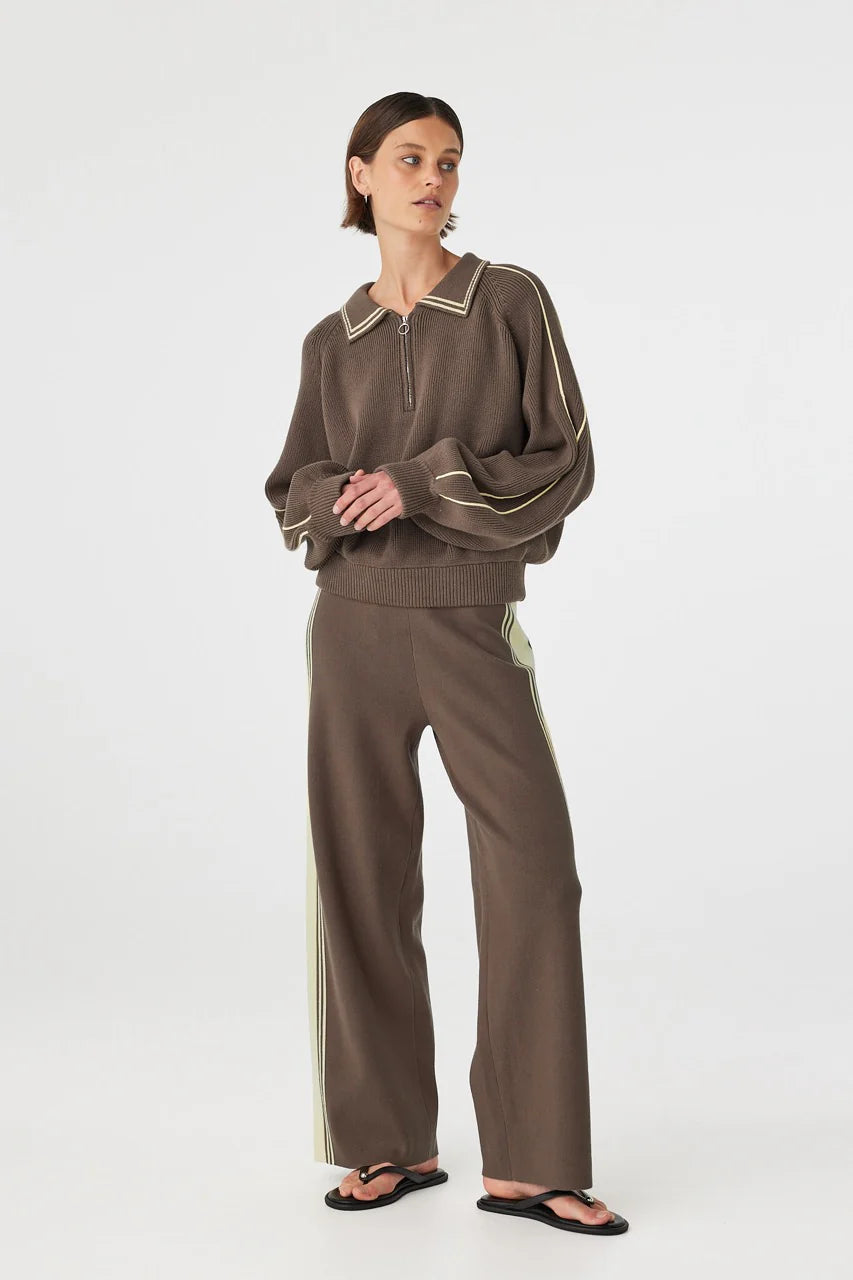 Arcaa Movement | Nella Zip Sweater - Pavement & Butter